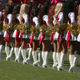 Illustration for article titled San Francisco 49ers Cheerleader Kneels During National Anthem—But Who Is She?